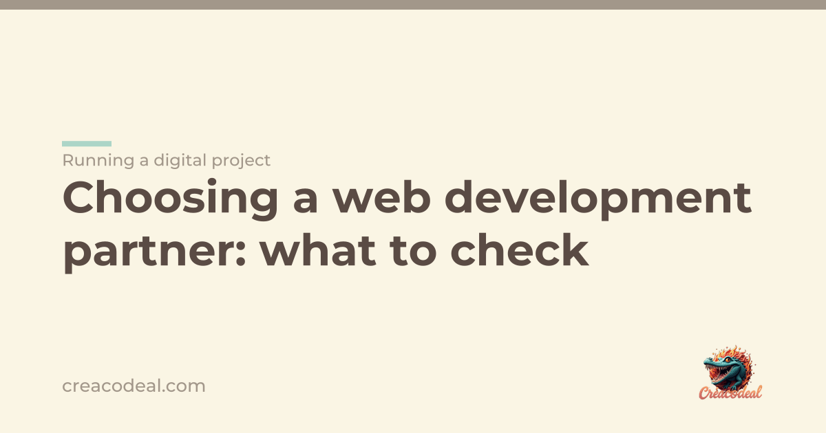 Choosing a web development partner: what to check