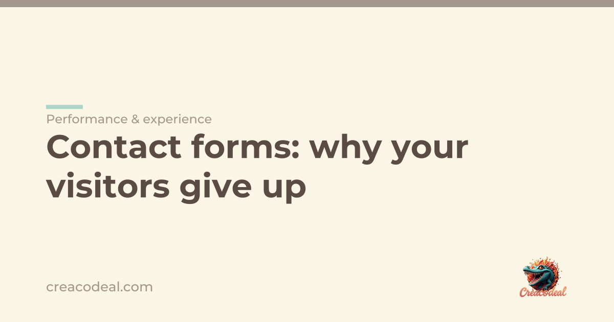 Contact forms: why your visitors give up