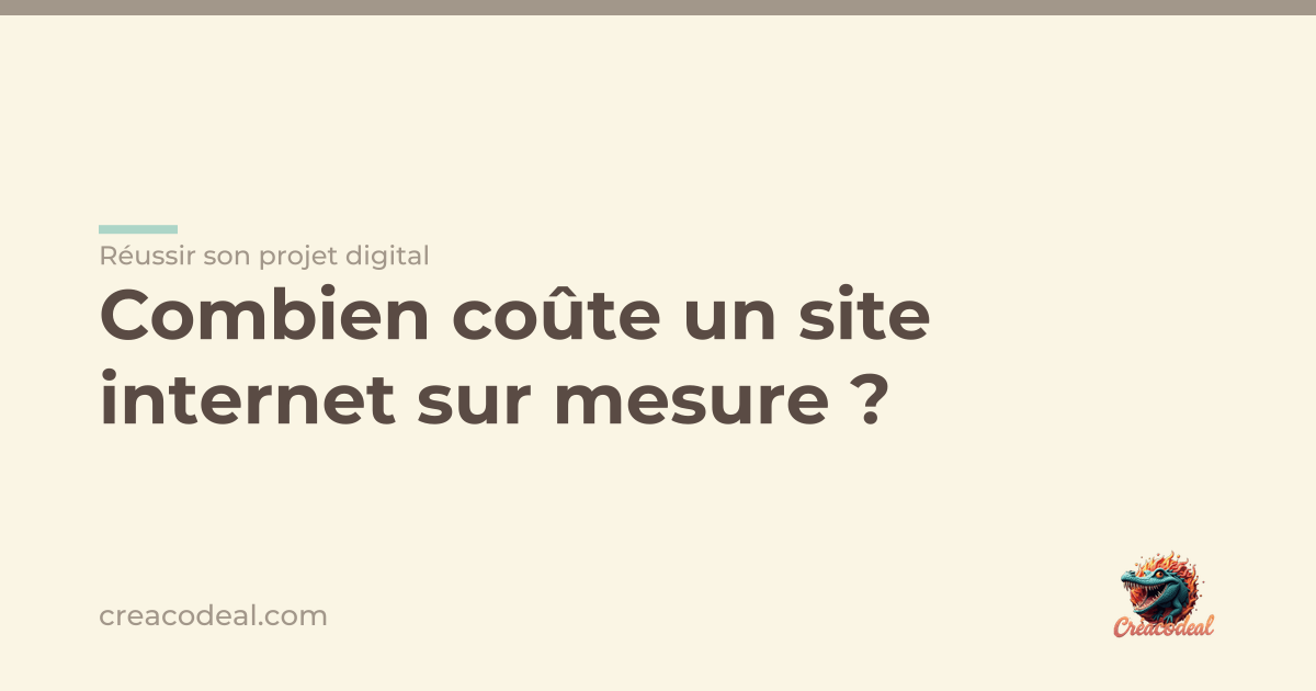 Combien coûte un site internet sur mesure ?